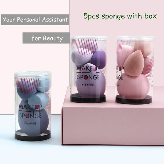 5Pcs Makeup Sponge Set Blender Makeup Tools Beauty Cosmetics Puff Face Foundation Blending