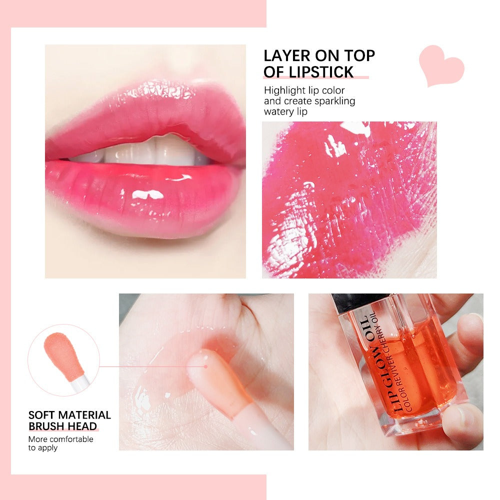 Ibcccndc Lip Oil Lip Balm Moisturizing Lip Glaze Transparent Toot Lip Nectar Lip Oil