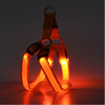 Led Luminescent Dog Chest Strap, Medium and Large Dog Luminous Dog Rope, Dog Chest Strap, Pet Products